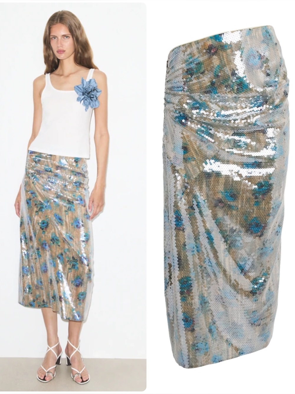 New Tory Burch Sequined Skirt